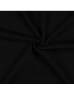 Tissu, Sweat Épais Uni, Noir, Laize 150 cm, 70% Coton 30% Polyester 280g/m²