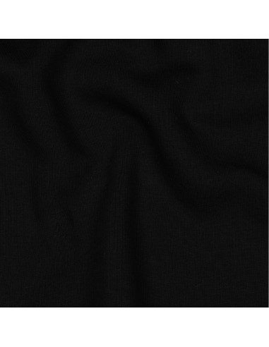 Tissu, Sweat Épais Uni, Noir, Laize 150 cm, 70% Coton 30% Polyester 280g/m²