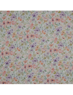 Plumetis viscose imprimé, fleurs