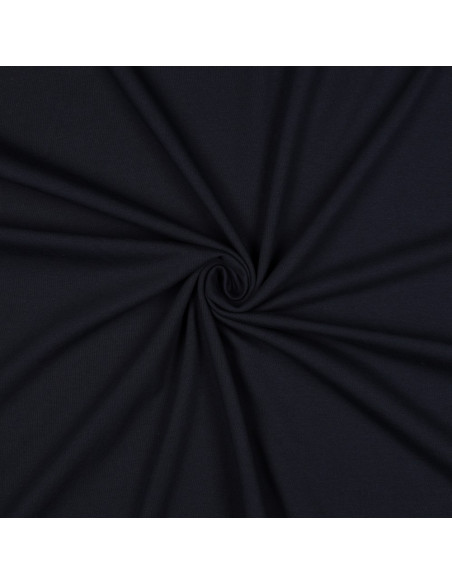Jersey de coton uni, bleu marine