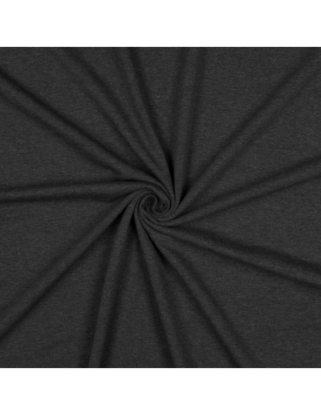 Jersey de coton uni, gris chiné