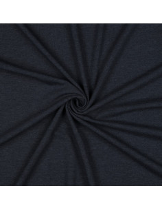 Jersey de coton uni, marine chiné