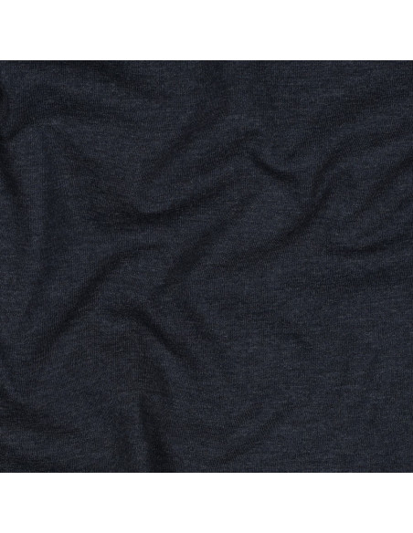 Tissu, Jersey de Coton Uni, Marine Chiné, Laize 145 cm, Coton Stretch Oeko-Tex