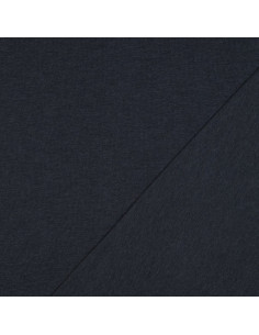 Jersey de coton uni, marine chiné 2