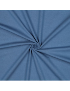 Jersey de coton uni, bleu