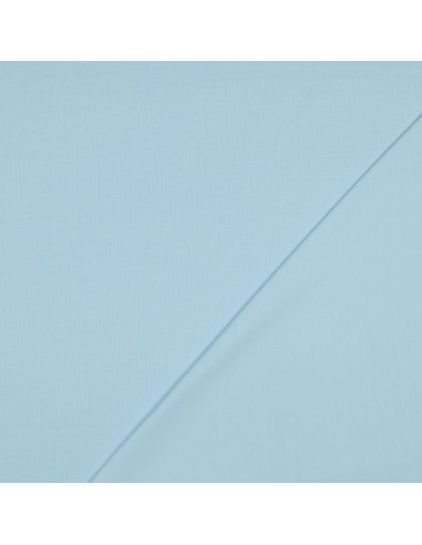 Tissu, Jersey de Coton Uni, Bleu Clair, Laize 145 cm, Coton Stretch Oeko-Tex
