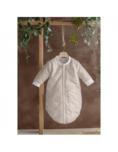 Tissu, Popeline de Coton Arc-en-ciel, Naturel, Laize 150 cm, 100% Coton 135g/m²