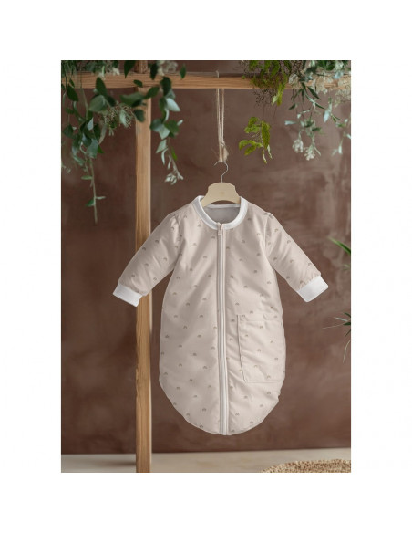 Tissu, Popeline de Coton Arc-en-ciel, Naturel, Laize 150 cm, 100% Coton 135g/m²