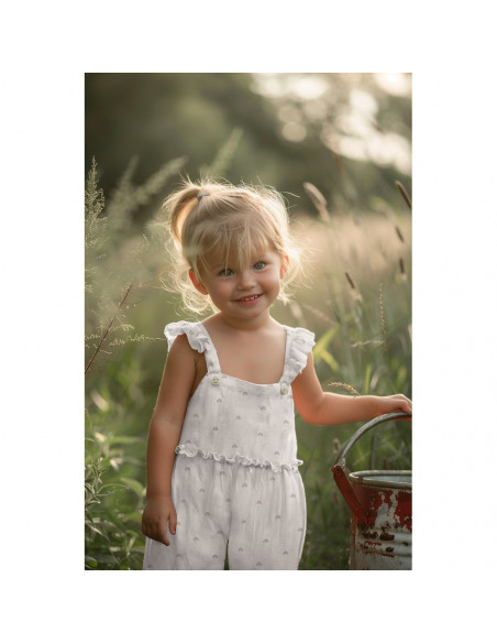 Popeline de coton, arc-en-ciel, naturel