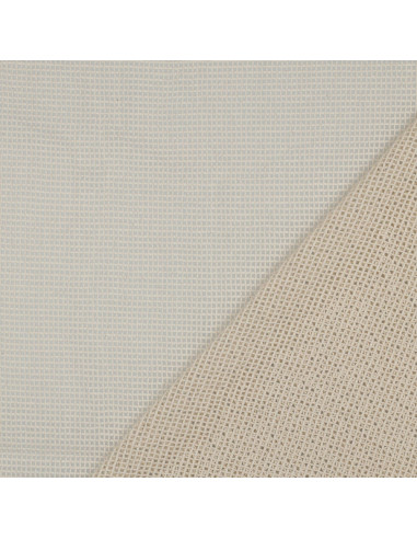Tissu, Filet Coton Petite Maille Carrée, Écru, Laize 155 cm, 100% Coton 140g/m²