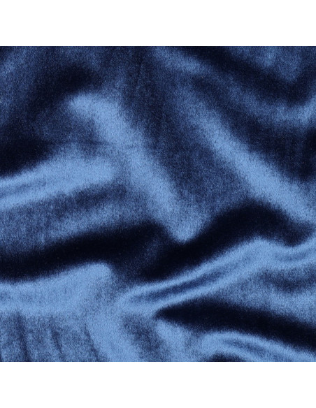 Velours de luxe, ras, bleu marine