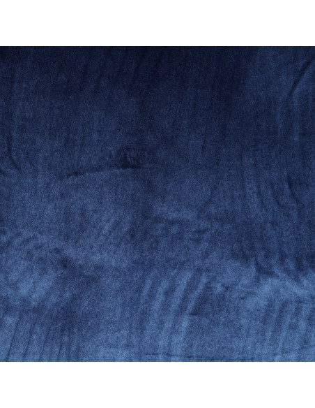 Velours de luxe, ras, bleu marine