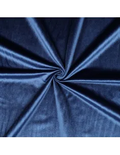 Tissu, Velours Ras Uni, Bleu Marine, Laize 150 cm, 100% Polyester 280g/m²
