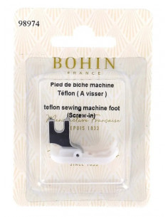 Pied de biche téflon, à visser, pour machine à coudre
