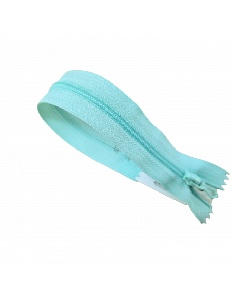 Fermeture Eclair Z51, Nylon, vert d'eau, 20cm