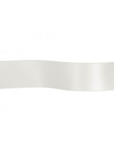 Ruban satin, 50mm, blanc