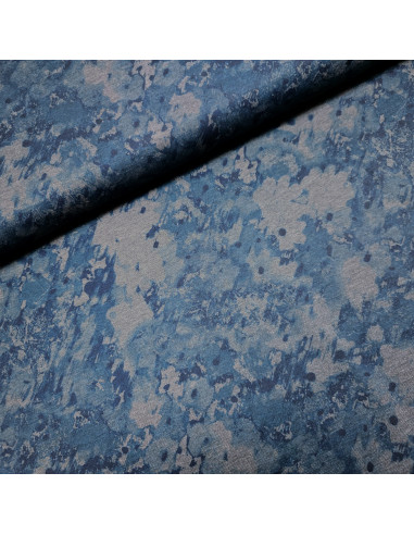 Tissu, Jersey Punto Milano Uni, Pétrole, Laize 150 cm, Viscose Polyester Spandex Oeko-Tex