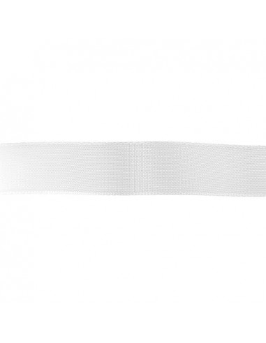 Ruban taffetas extra-fort, 15mm, blanc