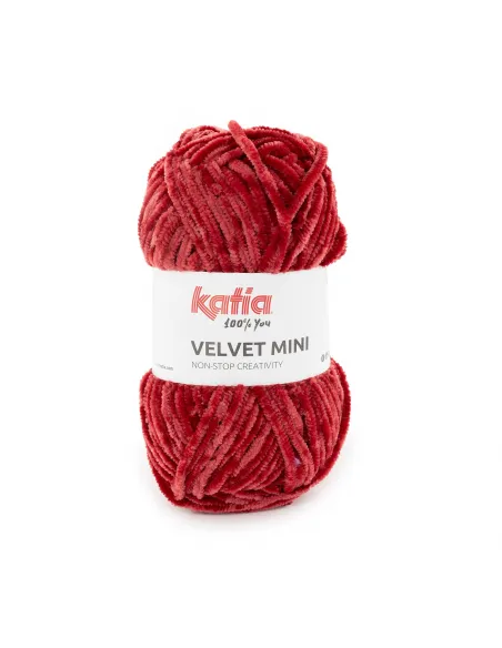 Fil Katia, Velvet Mini, Coloris au choix, Crochet 6-6.5mm, 100% Polyester