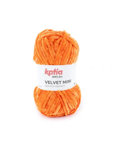 Fil Katia, Velvet Mini, Coloris au choix, Crochet 6-6.5mm, 100% Polyester