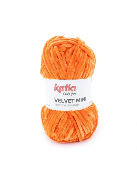 Fil Katia, Velvet Mini, Coloris au choix, Crochet 6-6.5mm, 100% Polyester