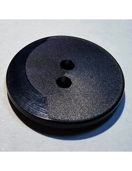 Bouton polyester 2 trous, 24mm, marine foncé