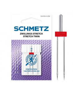 Aiguilles machine à coudre, Double Stretch, 75, 4.0