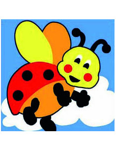 Kit canevas débutant - Coccinelle