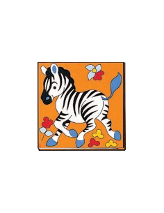 Kit canevas facile - Le zèbre