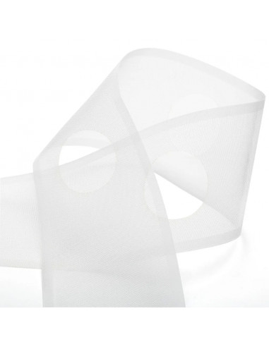 Ruban Renfort perforé, pour tête de rideaux, 100mm