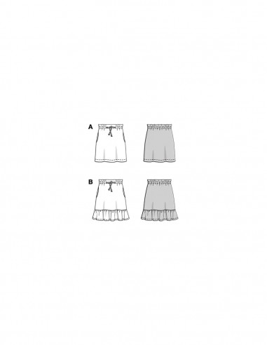 Patron Burda 9210 - Jupes