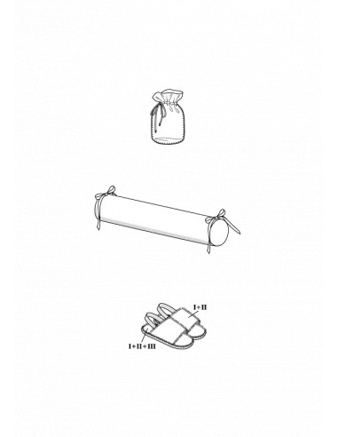 Patron Burda 5676 - Housse et pantoufles