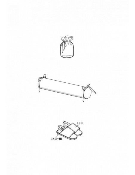 Patron Burda 5676 - Housse et pantoufles