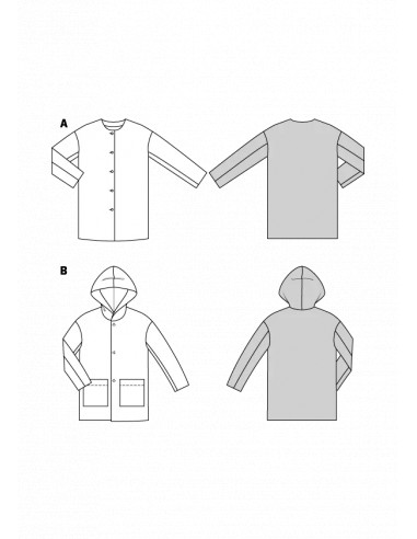 Patron Burda 9207 - Manteau