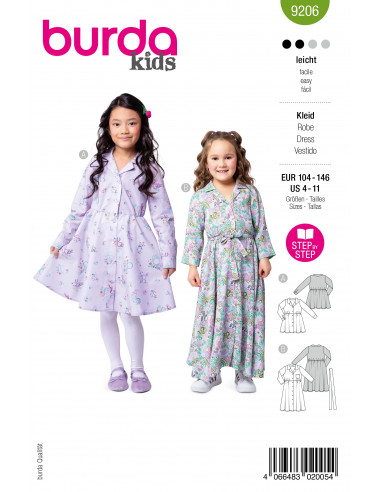 Patron Burda 9206 - Robe