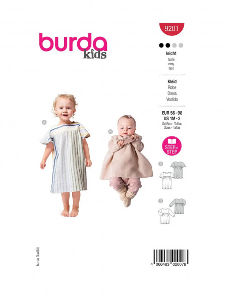 Patron Burda 9201 - Robe