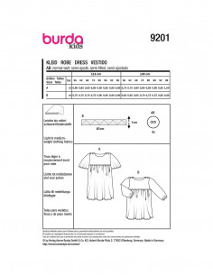 Patron Burda 9201 - Robe 2
