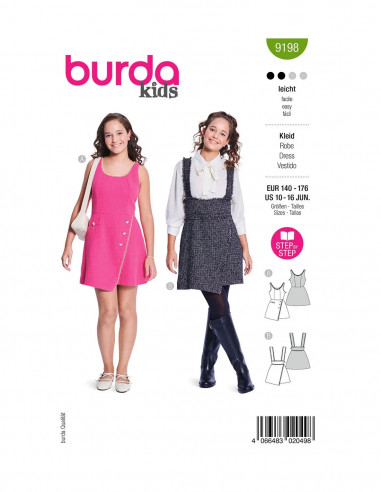 Patron Burda 9198 - Robe