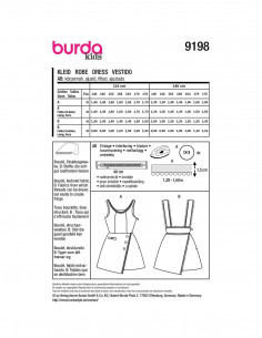 Patron Burda 9198 - Robe 2