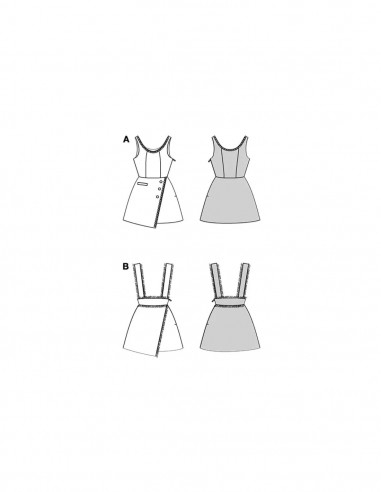 Patron Burda 9198 - Robe