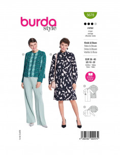 Patron Burda 5678 - Robe et chemisier
