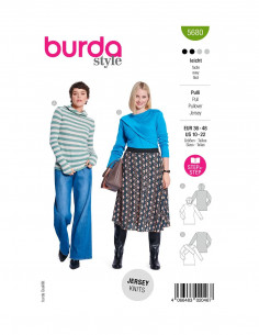 Patron Burda 5680 - Pull et t-shirt