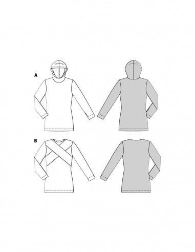 Patron Burda 5680 - Pull et t-shirt