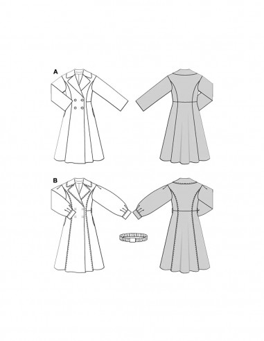 Patron Burda 5683 - Manteau