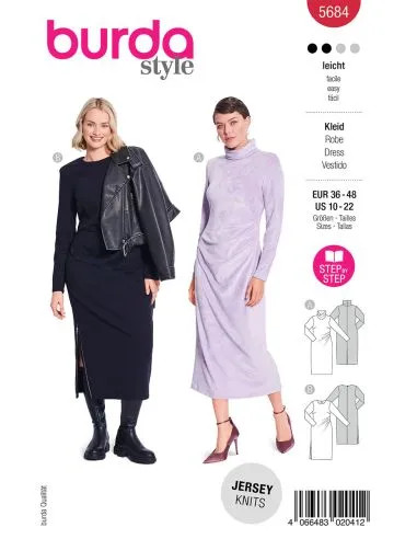 Patron Burda 5684 - Robe
