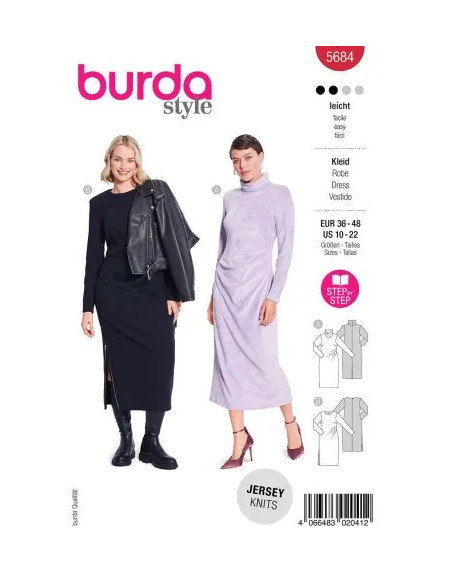 Patron Burda 5684 - Robe