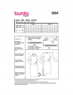 Patron Burda 5684 - Robe 2