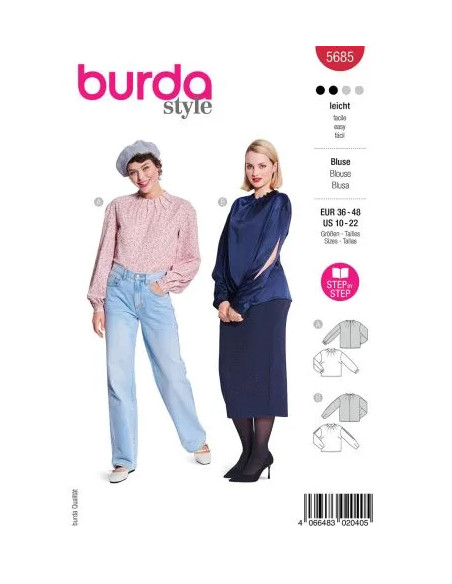 Patron Burda 5685 - Chemisier