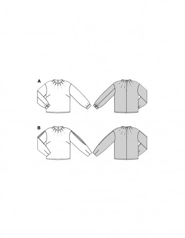 Patron Burda 5685 - Chemisier