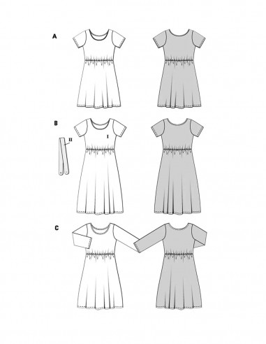Patron Burda 5686 - Robe